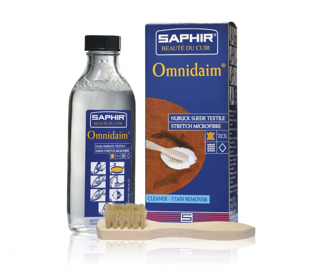 SAPHIR - Очиститель для замши и нубука Omni DAIM, стекл.флакон, 100мл.