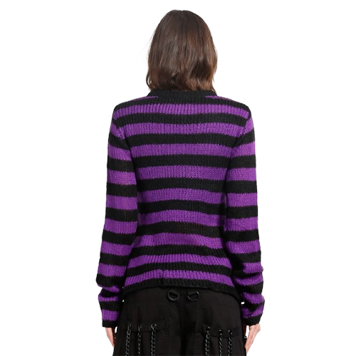 Свитер Tripp Nyc RAG STRIPE PURPLE