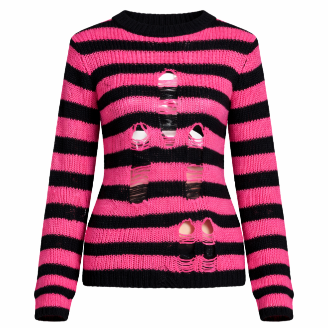 Свитер Tripp Nyc RAG STRIPE PINK