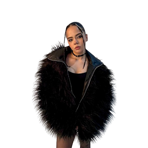 Шуба MIRBA OVERSIZE из экомеха ламы