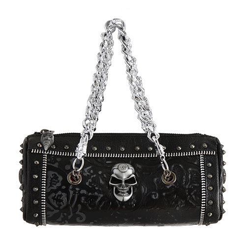 Кожаная мини-сумка New Rock с декором