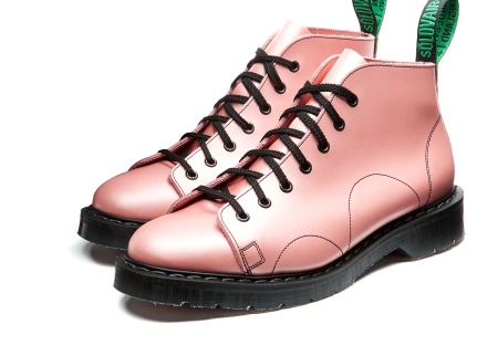 Ботинки Solovair Iridescent Pink Hi-Shine Monkey Boot