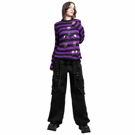 Свитер Tripp Nyc RAG STRIPE PURPLE