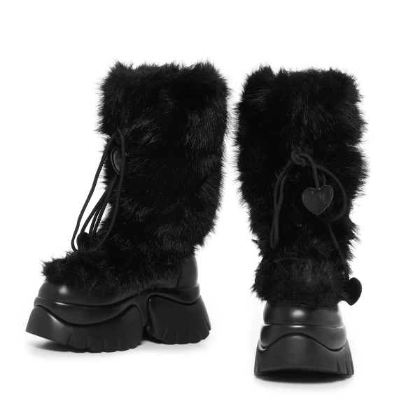Ботинки KOI Footwear Midnight Sasquatch Fluffy Snow - Black