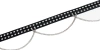 Ремень Underground 2 ROW CONICAL STUD & CHAIN SILVER