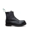 Ботинки Solovair steel toe cap 8 eye boot in black greasy