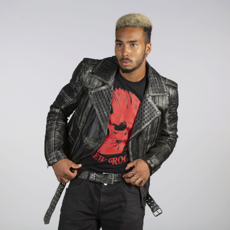 Куртка-косуха кожаная New Rock W-NRLMJ074-S1