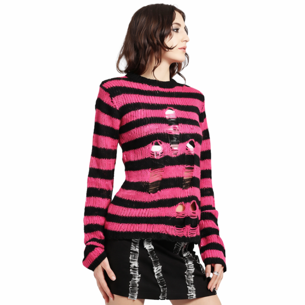 Свитер Tripp Nyc RAG STRIPE PINK