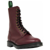 Ботинки Solovair Burgundy Natural Leather 11 Eye Boot HS