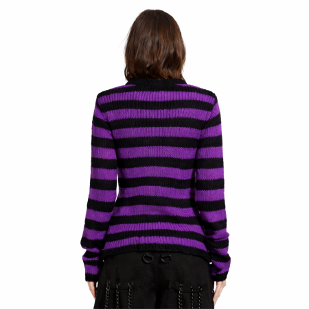 Свитер Tripp Nyc RAG STRIPE PURPLE