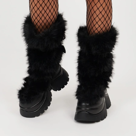 Ботинки KOI Footwear Midnight Sasquatch Fluffy Snow - Black