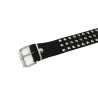 Ремень кожаный 3 ROW CONICAL STUDS