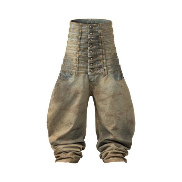 Джинсы UNIZ WORLDWIDE 8 Backs J-Cut Dirty Washed