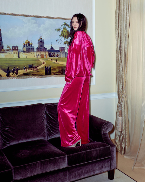 Костюм Заяц oversize фуксия Masha Tsigal