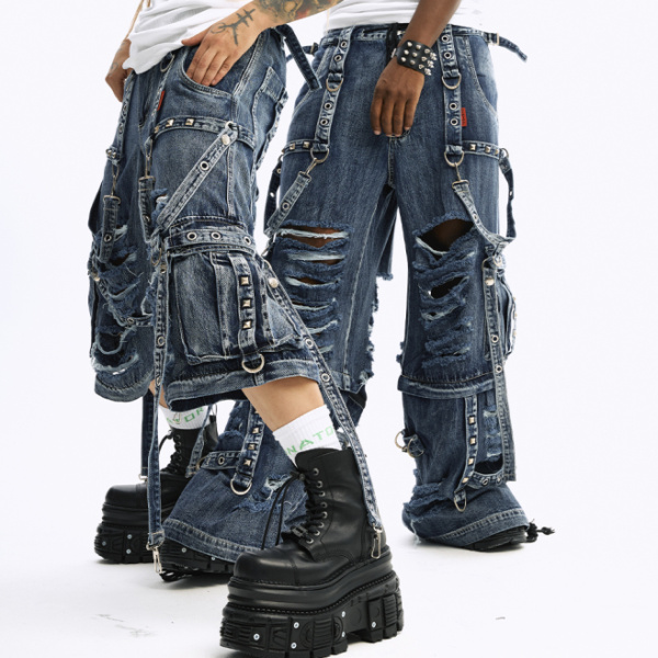 Джинсы Tripp Nyc SHREDDER FULL FORCE INDIGO FOG