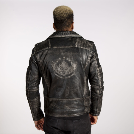 Куртка-косуха кожаная New Rock W-NRLMJ074-S1