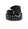 Ремень кожаный 3 ROW CONICAL STUDS