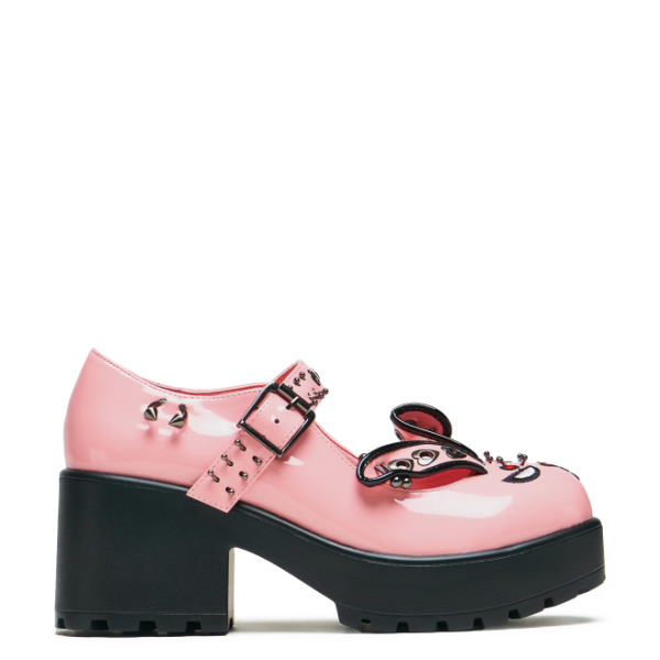 Туфли KOI Footwear Tira Pink Mary Janes ‘Raver Bunny Edition’