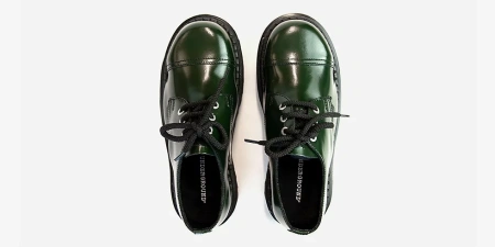 Туфли-гриндерсы Underground  на платформе Tracker green double