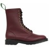 Ботинки Solovair Burgundy Natural Leather 11 Eye Boot HS