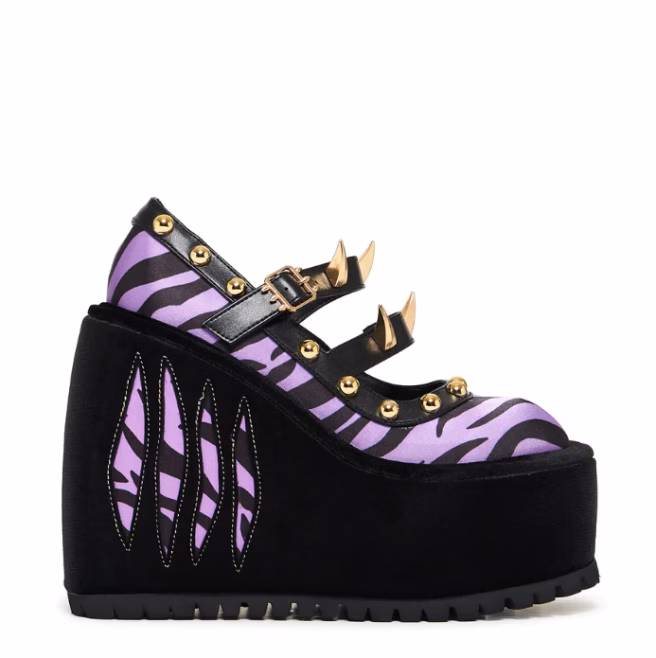 Туфли KOI Footwear Clawsome Wolf Platform Wedges - Purple