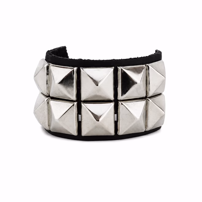 Напульсник Underground 2 ROW PYRAMID STUD SILVER
