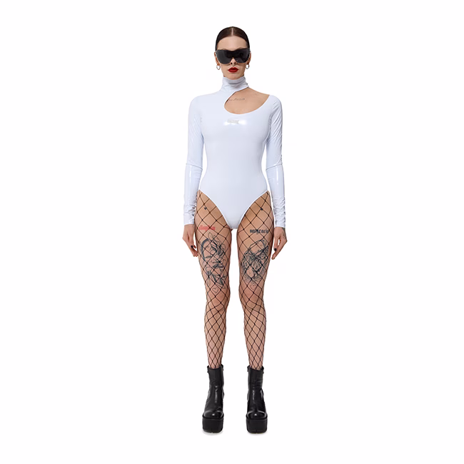 Боди MIRBA BODYCUTOUT LACQUER белый