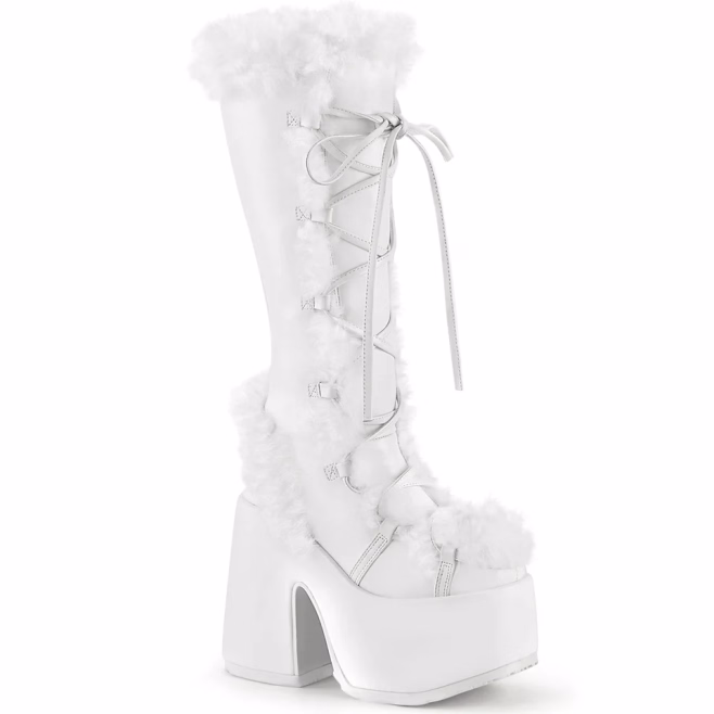 Ботинки Demonia CAMEL-311 White