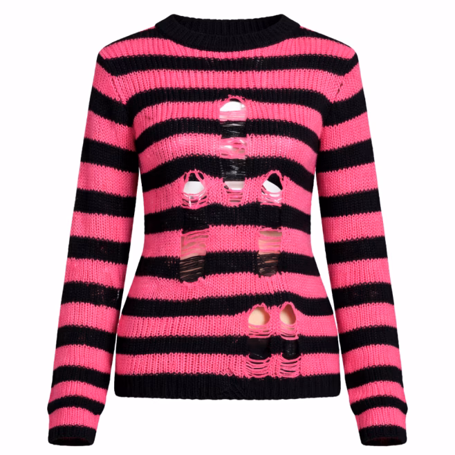 Свитер Tripp Nyc RAG STRIPE PINK