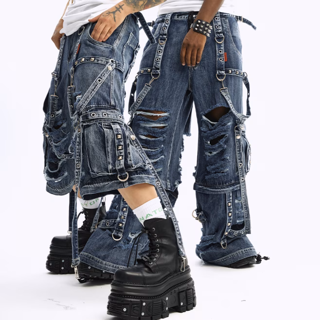 Джинсы Tripp Nyc SHREDDER FULL FORCE INDIGO FOG